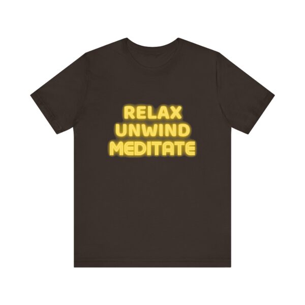 "Relax Unwind Mediate" - Health Inspirational Motivational Quote T-Shirt For Men & Women