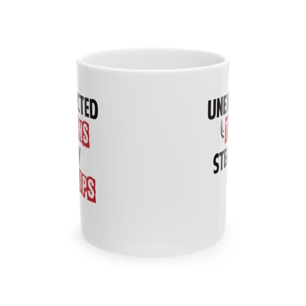 Unexpected turns steady sips - 11oz Ceramic Mug - Image 2