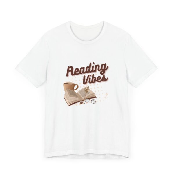 "Reading Vibes" Book Lover T-Shirt For Men & Women - Image 3