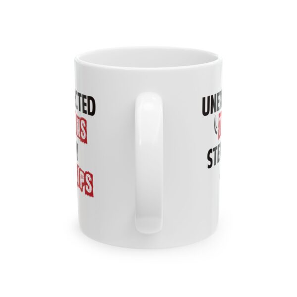 Unexpected turns steady sips - 11oz Ceramic Mug - Image 3